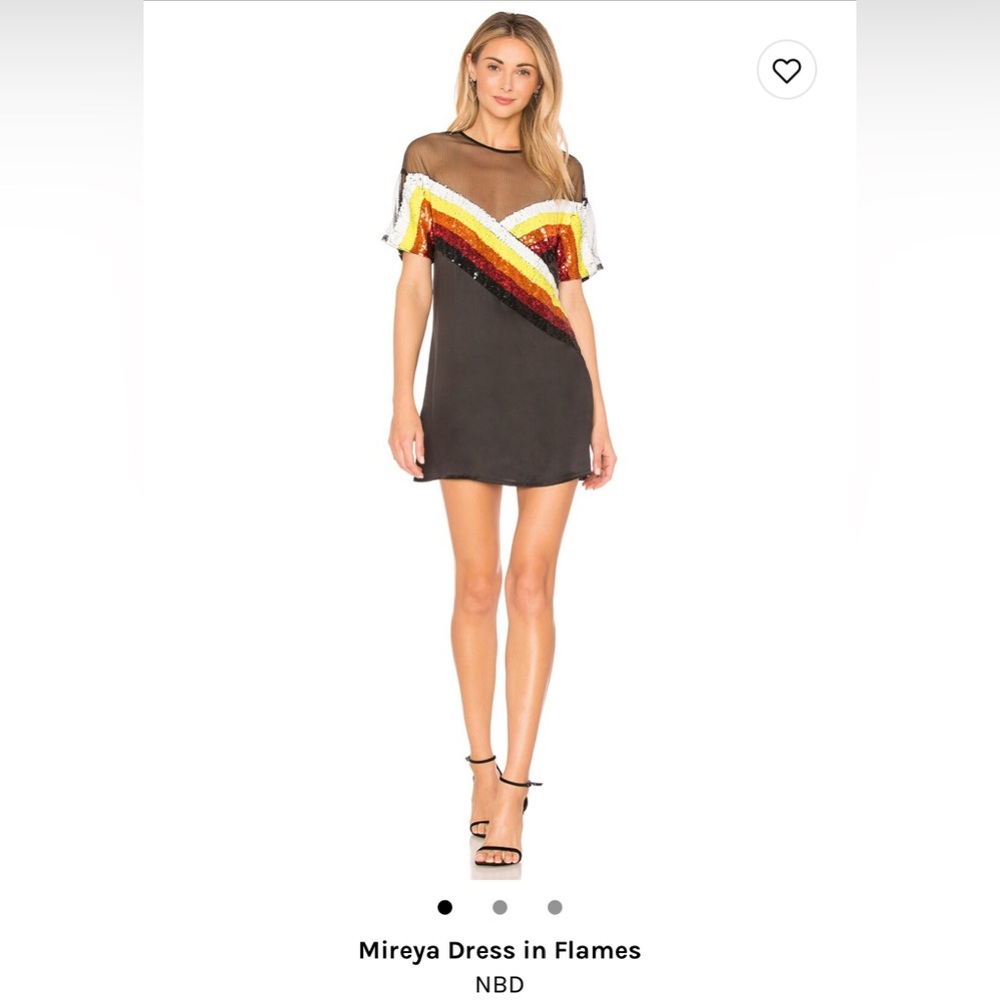 NWT NBD Sequin Mini Shirt Dress